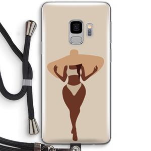 CaseCompany Let's get salty: Samsung Galaxy S9 Transparant Hoesje met koord
