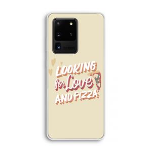 CaseCompany Pizza is the answer: Samsung Galaxy S20 Ultra Transparant Hoesje