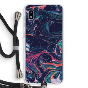 CaseCompany Light Years Beyond: Samsung Galaxy A10 Transparant Hoesje met koord