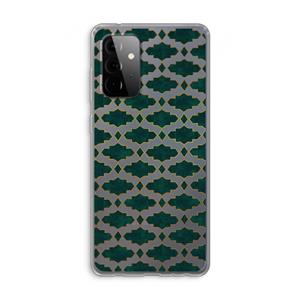 CaseCompany Moroccan tiles: Samsung Galaxy A72 Transparant Hoesje