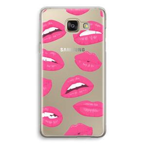 CaseCompany Bite my lip: Samsung Galaxy A5 (2016) Transparant Hoesje