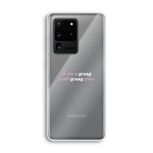CaseCompany uzelf graag zien: Samsung Galaxy S20 Ultra Transparant Hoesje
