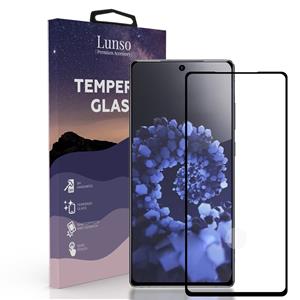 Lunso Gehard Beschermglas - Full Cover Tempered Glass - Samsung Galaxy S21 - Black Edge