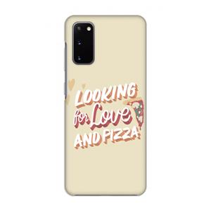CaseCompany Pizza is the answer: Volledig geprint Samsung Galaxy S20 Hoesje