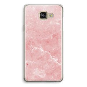 CaseCompany Roze marmer: Samsung Galaxy A5 (2016) Transparant Hoesje