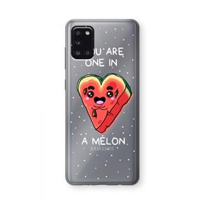 CaseCompany One In A Melon: Samsung Galaxy A31 Transparant Hoesje