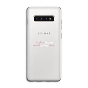 CaseCompany uzelf graag zien: Samsung Galaxy S10 4G Transparant Hoesje