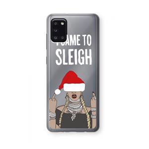 CaseCompany Came To Sleigh: Samsung Galaxy A31 Transparant Hoesje