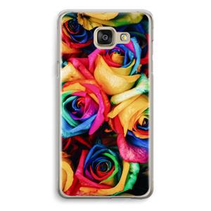 CaseCompany Neon bloemen: Samsung Galaxy A5 (2016) Transparant Hoesje