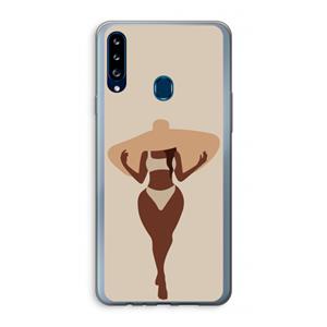 CaseCompany Let's get salty: Samsung Galaxy A20s Transparant Hoesje