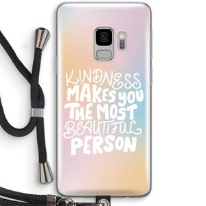 CaseCompany The prettiest: Samsung Galaxy S9 Transparant Hoesje met koord