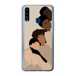 CaseCompany Sweet creatures: Samsung Galaxy A20s Transparant Hoesje