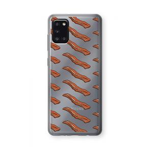 CaseCompany Bacon to my eggs #2: Samsung Galaxy A31 Transparant Hoesje