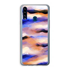 CaseCompany Donkere Wolken: Samsung Galaxy A20s Transparant Hoesje