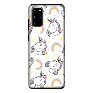 CaseCompany Rainbow Unicorn: Samsung Galaxy S20 Plus Tough Case