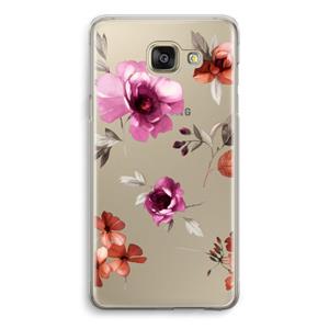 CaseCompany Geschilderde bloemen: Samsung Galaxy A5 (2016) Transparant Hoesje