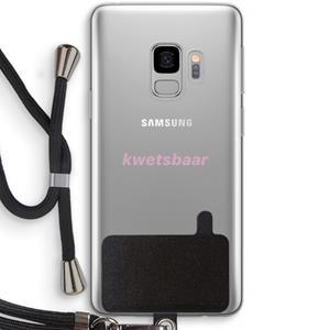 CaseCompany kwetsbaar: Samsung Galaxy S9 Transparant Hoesje met koord