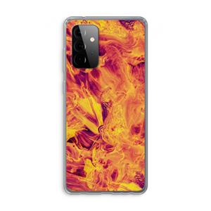 CaseCompany Eternal Fire: Samsung Galaxy A72 Transparant Hoesje