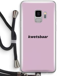 CaseCompany kwetsbaar: Samsung Galaxy S9 Transparant Hoesje met koord