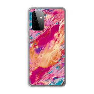 CaseCompany Pastel Echoes: Samsung Galaxy A72 Transparant Hoesje