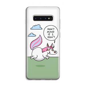 CaseCompany Unicorn: Samsung Galaxy S10 4G Transparant Hoesje