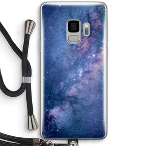 CaseCompany Nebula: Samsung Galaxy S9 Transparant Hoesje met koord