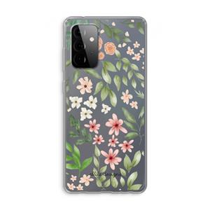 CaseCompany Botanical sweet flower heaven: Samsung Galaxy A72 Transparant Hoesje