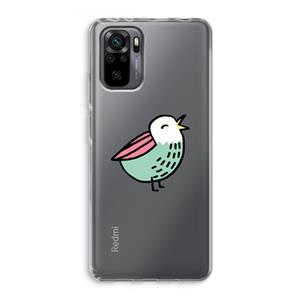 CaseCompany Birdy: Xiaomi Redmi Note 10 Pro Transparant Hoesje