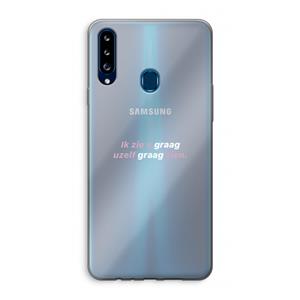 CaseCompany uzelf graag zien: Samsung Galaxy A20s Transparant Hoesje