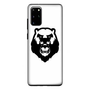 CaseCompany Angry Bear (white): Samsung Galaxy S20 Plus Tough Case