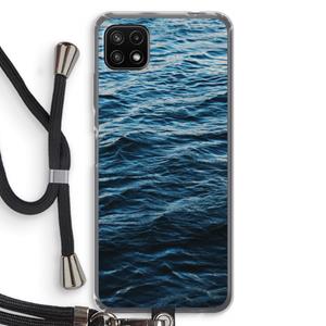 CaseCompany Oceaan: Samsung Galaxy A22 5G Transparant Hoesje met koord