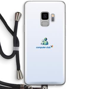 CaseCompany MSN: Samsung Galaxy S9 Transparant Hoesje met koord