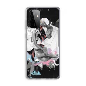 CaseCompany Camouflage de sommeil: Samsung Galaxy A72 Transparant Hoesje
