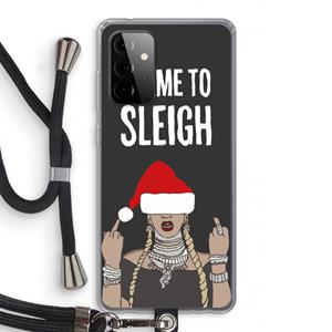 CaseCompany Came To Sleigh: Samsung Galaxy A72 5G Transparant Hoesje met koord