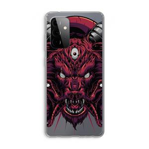 CaseCompany Hell Hound and Serpents: Samsung Galaxy A72 Transparant Hoesje