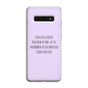 CaseCompany Tequila: Samsung Galaxy S10 4G Transparant Hoesje