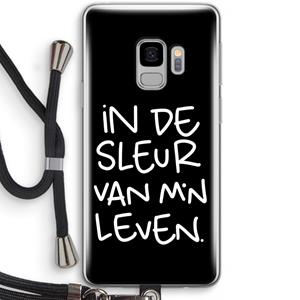CaseCompany De Sleur: Samsung Galaxy S9 Transparant Hoesje met koord