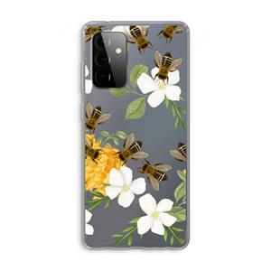 CaseCompany No flowers without bees: Samsung Galaxy A72 Transparant Hoesje