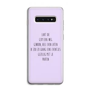 CaseCompany GSM: Samsung Galaxy S10 4G Transparant Hoesje