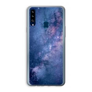CaseCompany Nebula: Samsung Galaxy A20s Transparant Hoesje