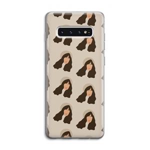CaseCompany Bonjour mon amour: Samsung Galaxy S10 4G Transparant Hoesje