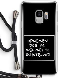CaseCompany Schotelvod: Samsung Galaxy S9 Transparant Hoesje met koord