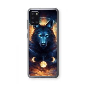CaseCompany Wolf Dreamcatcher: Samsung Galaxy A31 Transparant Hoesje