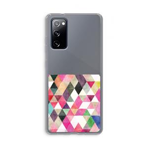 CaseCompany Gekleurde driehoekjes: Samsung Galaxy S20 FE / S20 FE 5G Transparant Hoesje