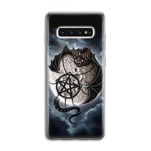CaseCompany Volle maan: Samsung Galaxy S10 4G Transparant Hoesje