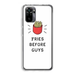 CaseCompany Fries before guys: Xiaomi Redmi Note 10 Pro Transparant Hoesje