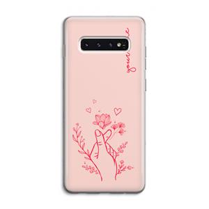 CaseCompany Giving Flowers: Samsung Galaxy S10 4G Transparant Hoesje