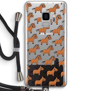 CaseCompany Pony: Samsung Galaxy S9 Transparant Hoesje met koord