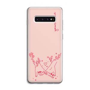 CaseCompany Best Friends: Samsung Galaxy S10 4G Transparant Hoesje