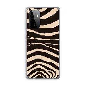 CaseCompany Arizona Zebra: Samsung Galaxy A72 Transparant Hoesje